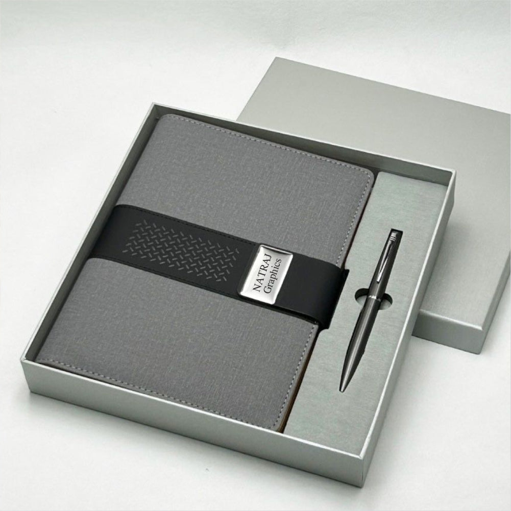 Luxury Personalized Diary with Metal Pen – Gift Box Set