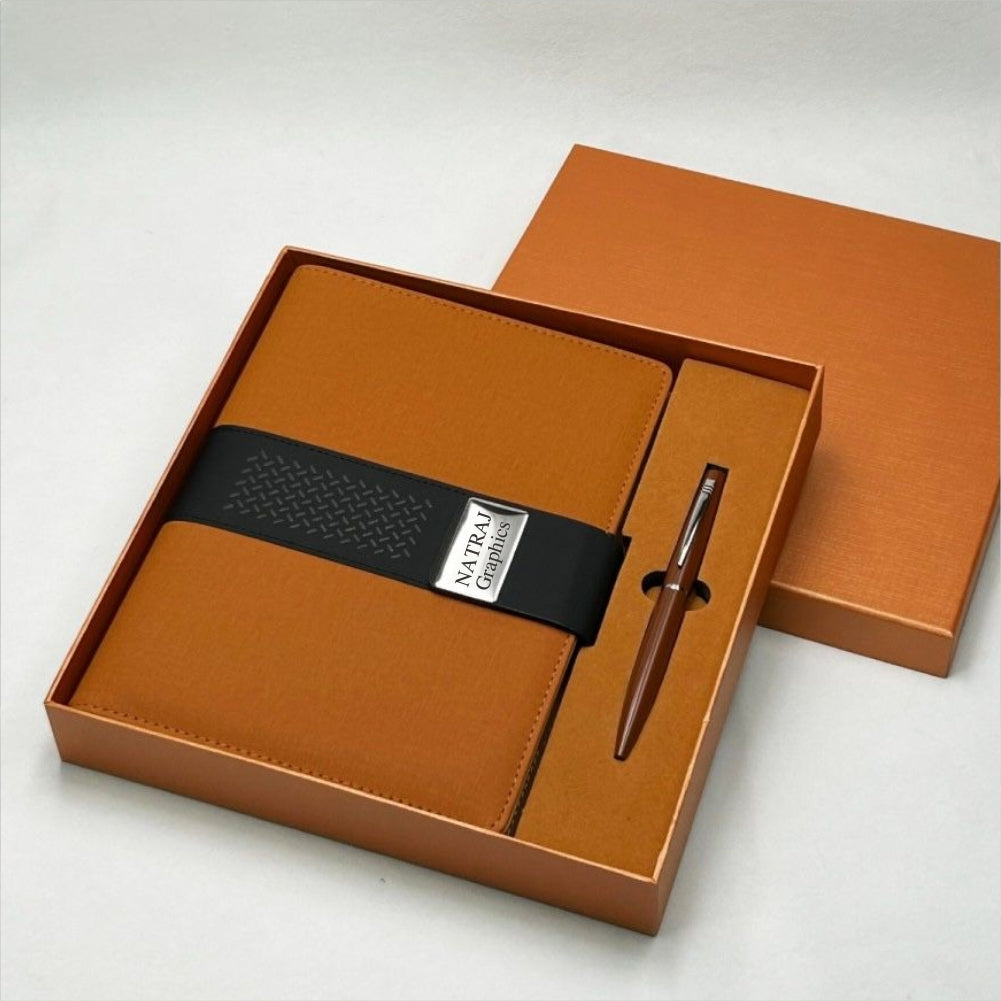 Luxury Personalized Diary with Metal Pen – Gift Box Set
